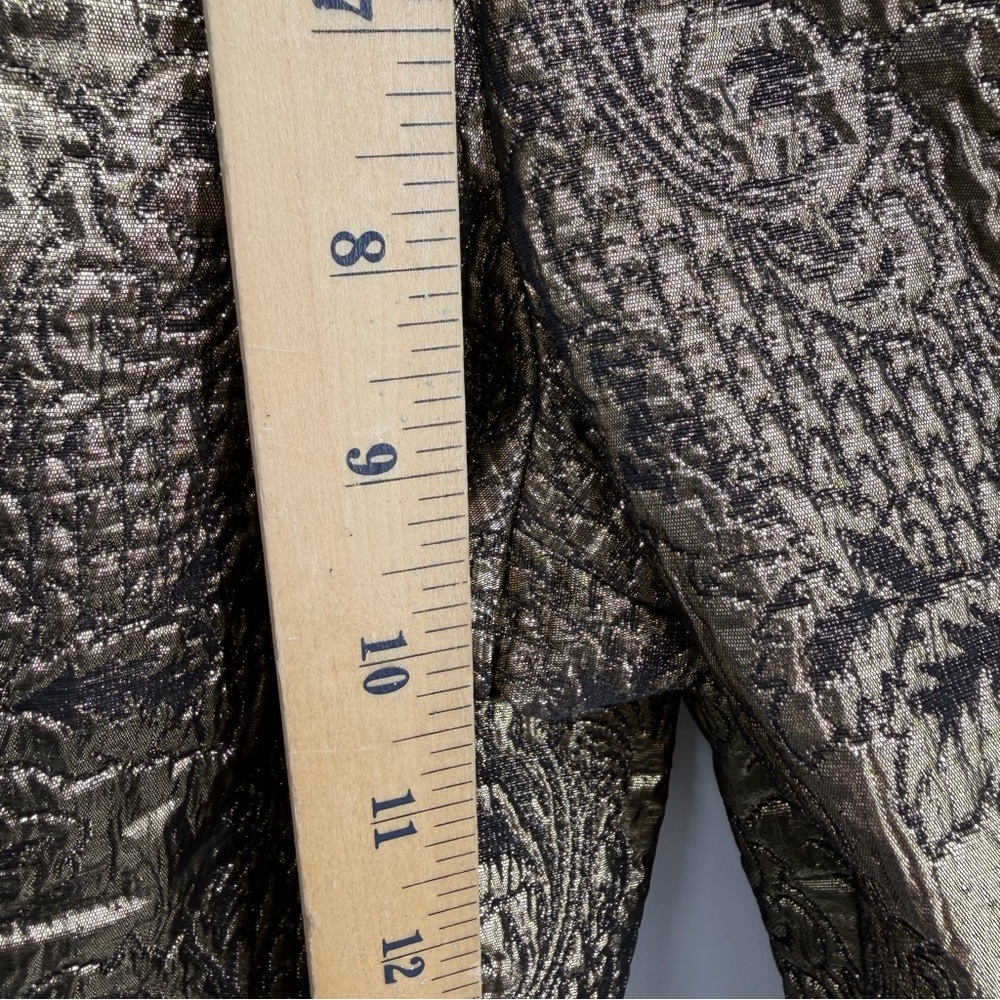 Zadig & Voltaire deluxe Gold Brocade Trousers posh dore sz 38 M - Picture 7 of 10